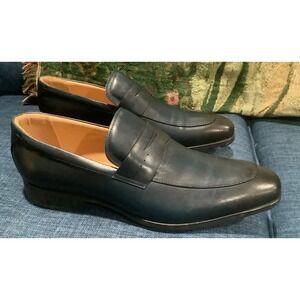 Men's Slip on Oxford Dress Shoes Classic Handmade Calfskin Manufacturing More Co